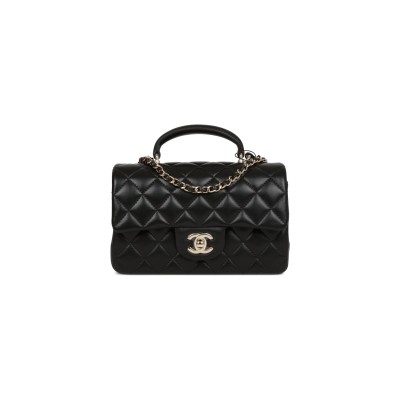 CHANEL MINI FLAP BAG WITH TOP HANDLE AS2431 (22*15*8cm)
